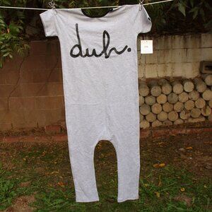 Rags to Raches "Duh" Romper 5/6T